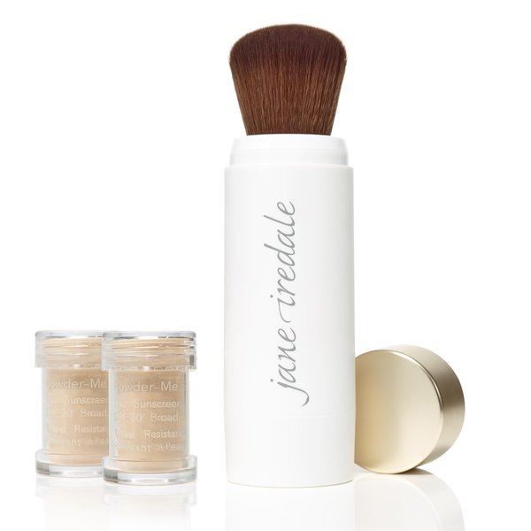 JANE IREDALE : POWDER-ME SPF30 DRY SUNSCREEN REFILLABLE BRUSH NUDE