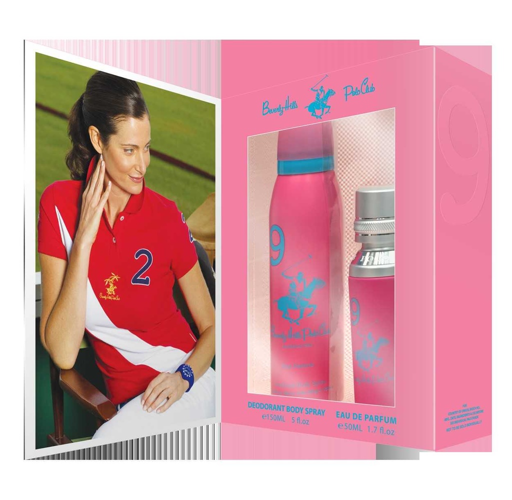 BEVERLY HILLS POLO CLUB : 9  EAU DE PARFUM 50ML VAPO+ DEODORANT SPRAY